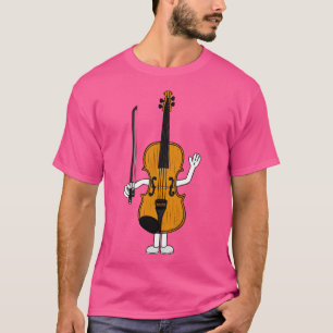Camiseta Violin Funny Character Violinista String Professor