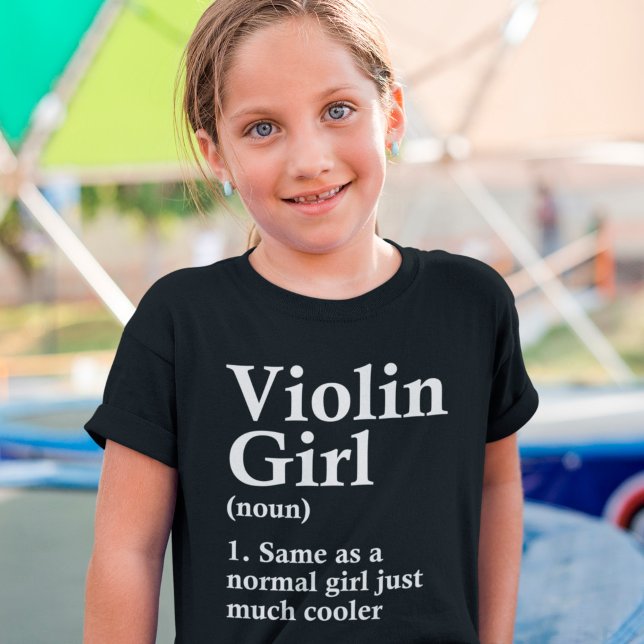 Camiseta Violin Girl Funny Definition Humor Lover (Criador carregado)