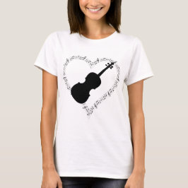 Camiseta Violin Heart