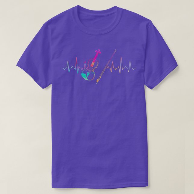 Camiseta Violin Heartbeat 1 (Frente do Design)