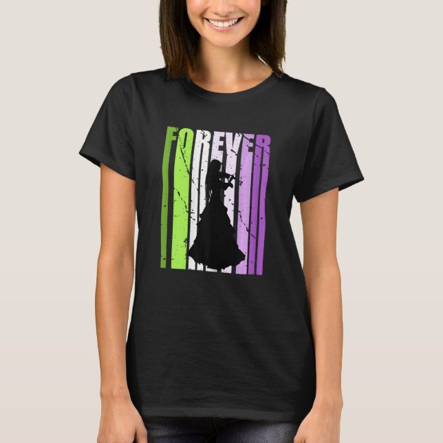Camiseta Violin Kids Youth Forever Violinist Players Her Or (Frente)