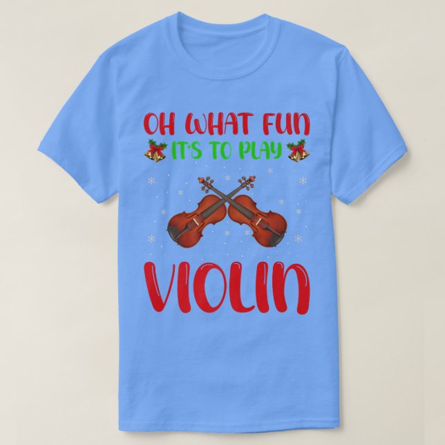 Camiseta Violin Music Lover Oh Que Diversão É Tocar Violin  (Frente do Design)