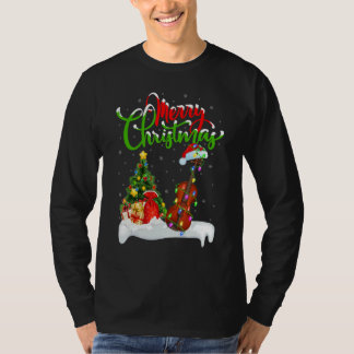 Camiseta Violin Music   Xmas Decorations Santa Violin Chris