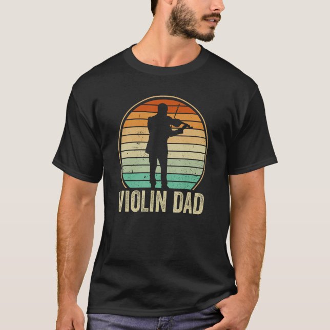 Camiseta Violin Player Violinist Classical Music Dad Father (Frente)