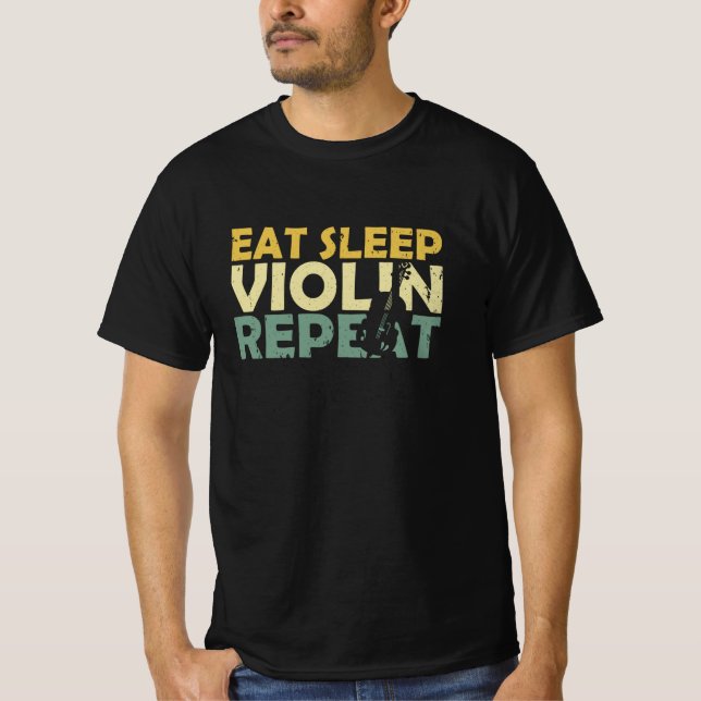 Camiseta Violin Retro (Frente)