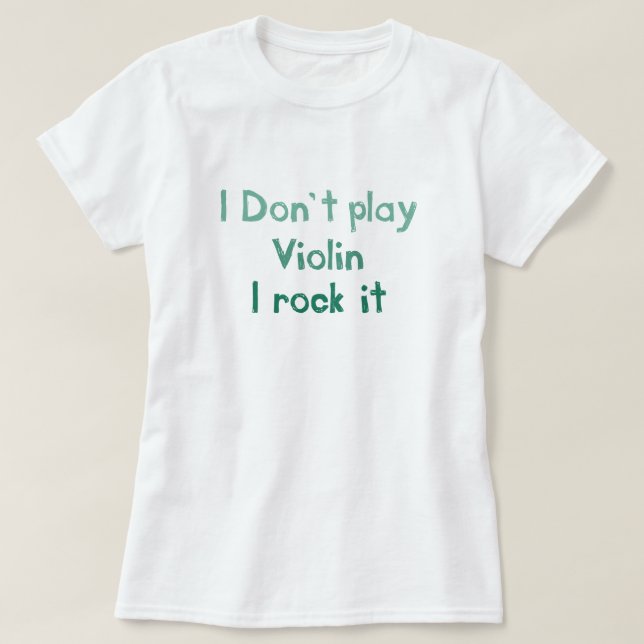 Camiseta Violin Rock It - Senhoras (Frente do Design)