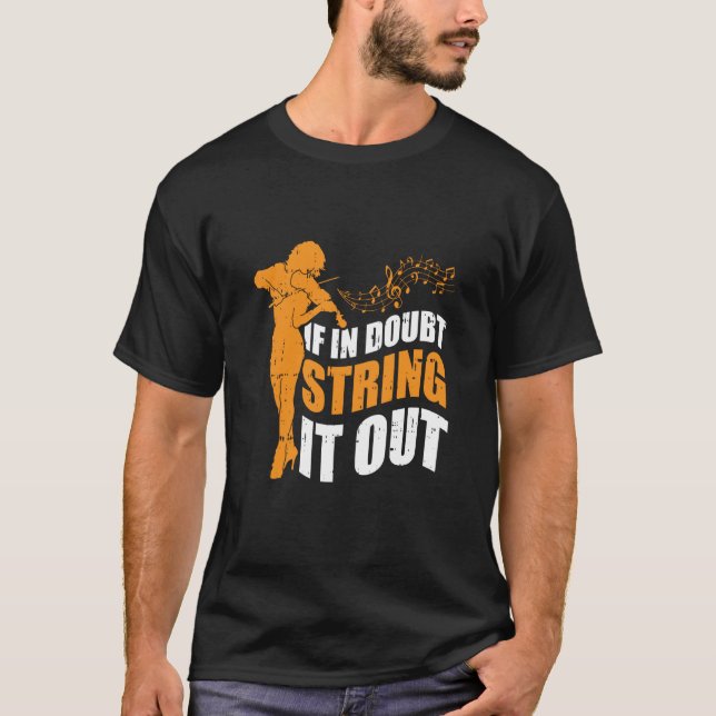 Camiseta Violin Strings Fiddler Fiddle Violinist (Frente)