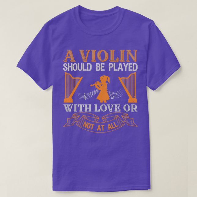 Camiseta Violin violino player 1 (Frente do Design)