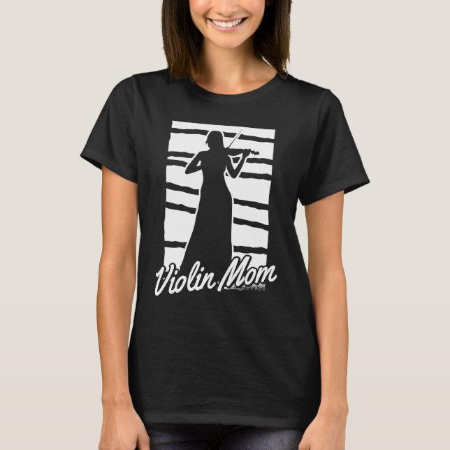 Camiseta Violinist Mother Fiddler Fiddle Violin (Frente)