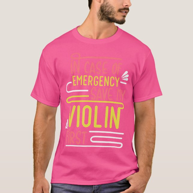 Camiseta Violinist Musician Orchestra Instrument Violin (Frente)