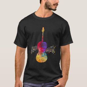 Camiseta Violinista Cello Violin do String Instrumento