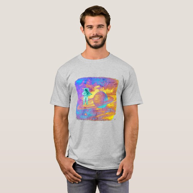 Camiseta Violinista Cósmico (Frente Completa)
