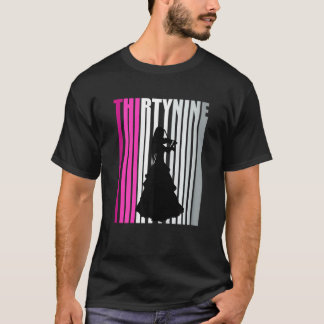Camiseta Violinista de aniversário do 39º jogador violino