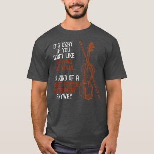 Camiseta Violinista Engraçado Orquestra de Citação Musical
