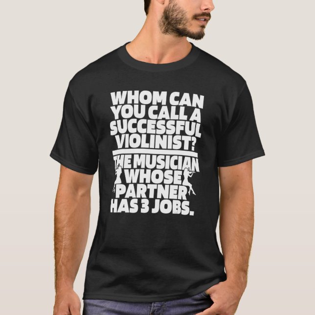 Camiseta Violinista Hilariante Fiddler Fiddle Violin (Frente)
