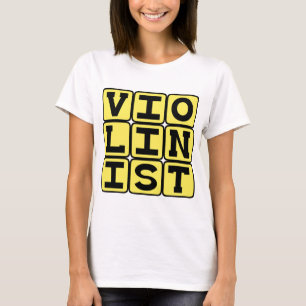 Camiseta Violinista, Músico de Instrumento de Cordas