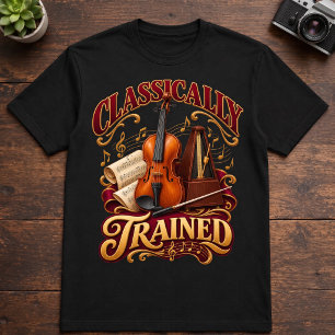 Camiseta Violinista Músico de Orquestra Formado Classicamen