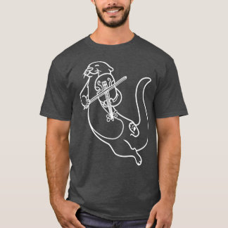 Camiseta Violinista Otter Tocando Música Violina Viola