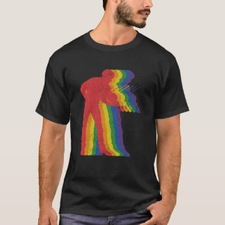 Camiseta Violinista Violino Orgulho gay LGBTQ Suportador do