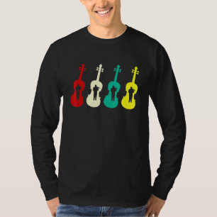 Camiseta Violinistas Cordilheira do Jogador Violino Silhoue