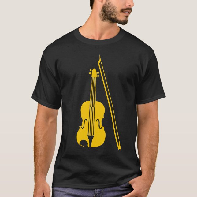 Camiseta Violino - âmbar (Frente)