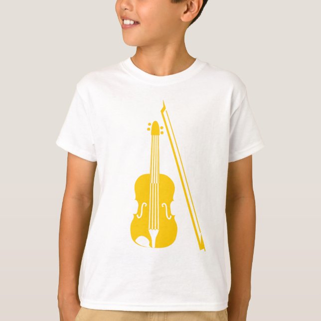 Camiseta Violino - âmbar (Frente)