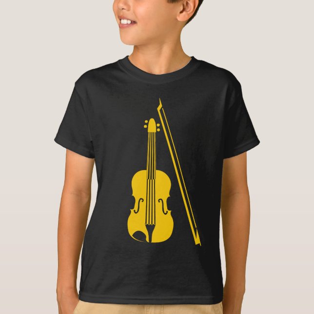 Camiseta Violino - âmbar (Frente)