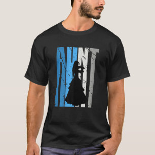 Camiseta Violino Azul Tia Violinista Joga A Musica Violina