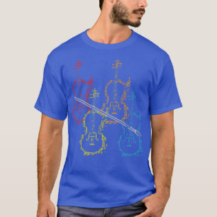 Camiseta Violino colorido