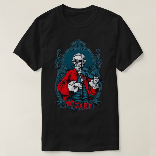 Camiseta Violino crânio (Frente do Design)