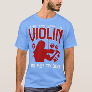 Camiseta Violino de cães