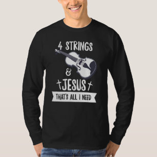 Camiseta Violino De Instrumento Para Um Jogador De Violino