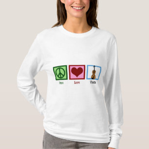 Camiseta Violino do amor da paz