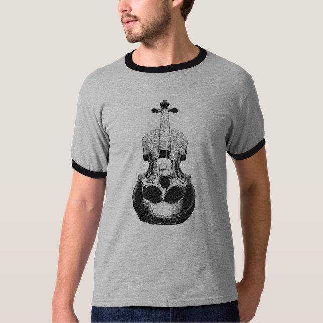 Camiseta Violino do crânio (Frente)
