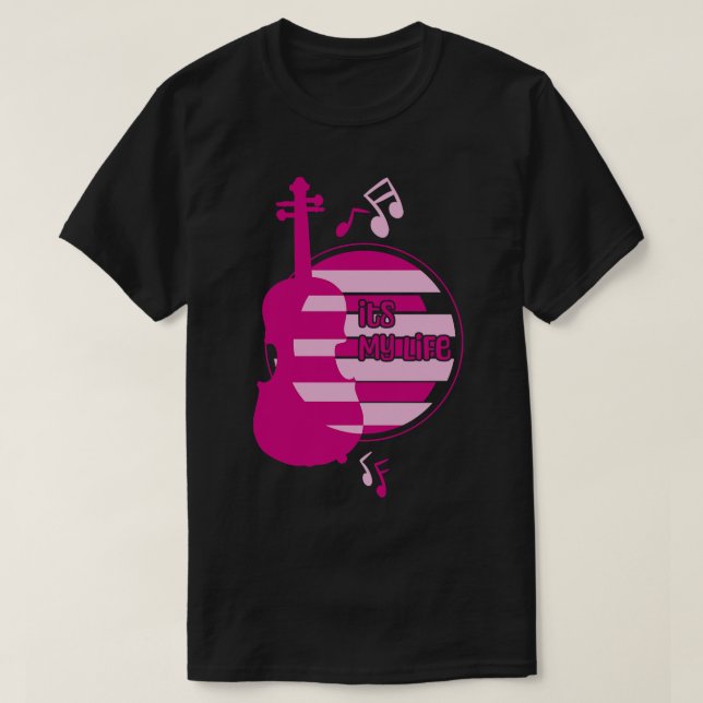 Camiseta Violino é minha vida (Frente do Design)