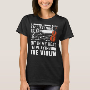 Camiseta Violino legal para homens jogador violino Viola C