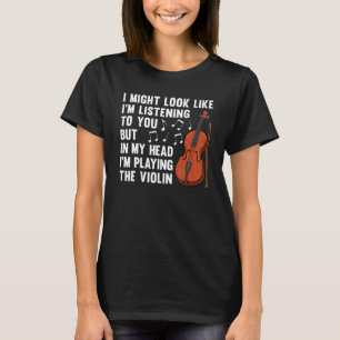 Camiseta Violino Legal Para Homens Mulheres Violinista Toca