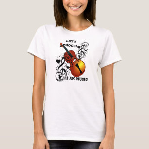 Camiseta Violino, Lover no Coração_