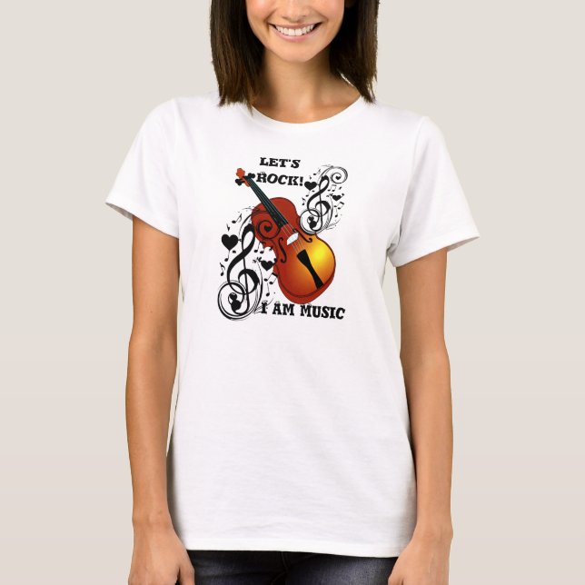 Camiseta Violino, Lover no Coração_ (Frente)