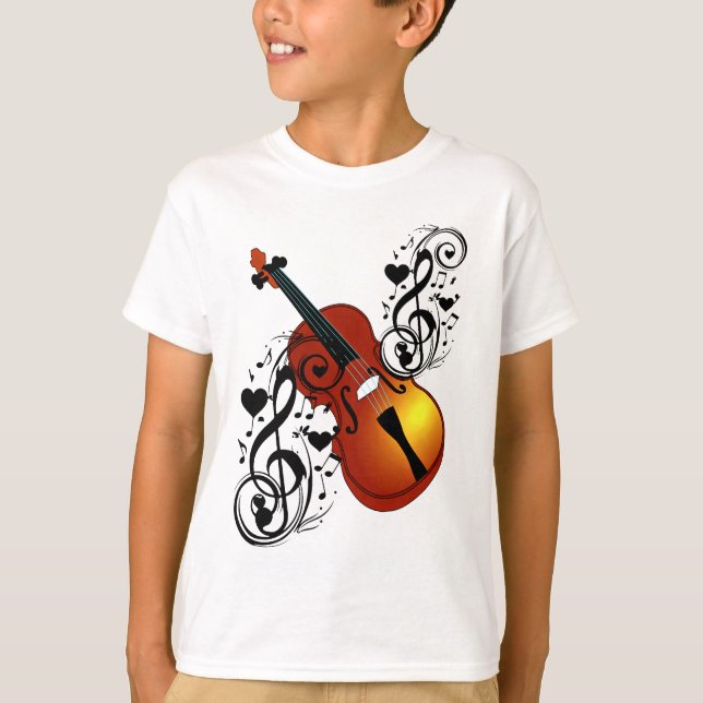 Camiseta Violino, Lover no Coração_ (Frente)