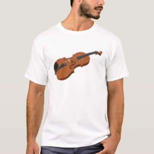 Camiseta Violino: modelo 3D: