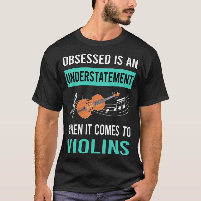 Camiseta Violino obcecado (Frente)