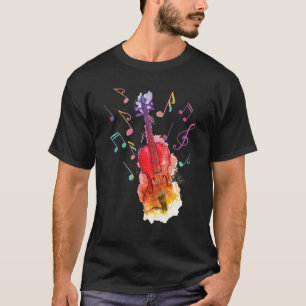 Camiseta Violino Para Homens Mulheres Violinista