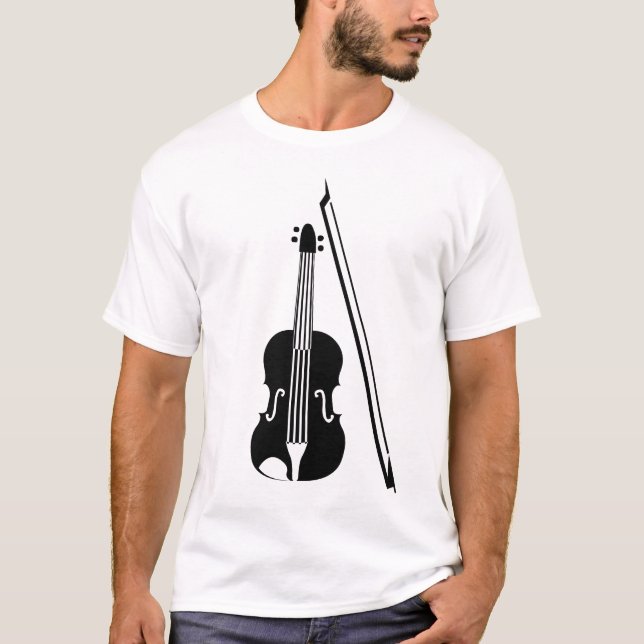 Camiseta Violino - Preto (Frente)