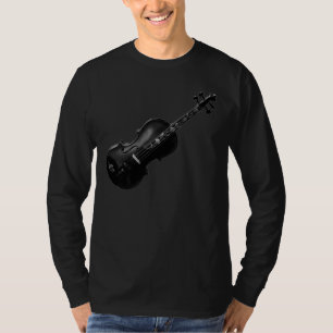 CAMISETA VIOLINO PRETO NO PRETO - T-SHIRT