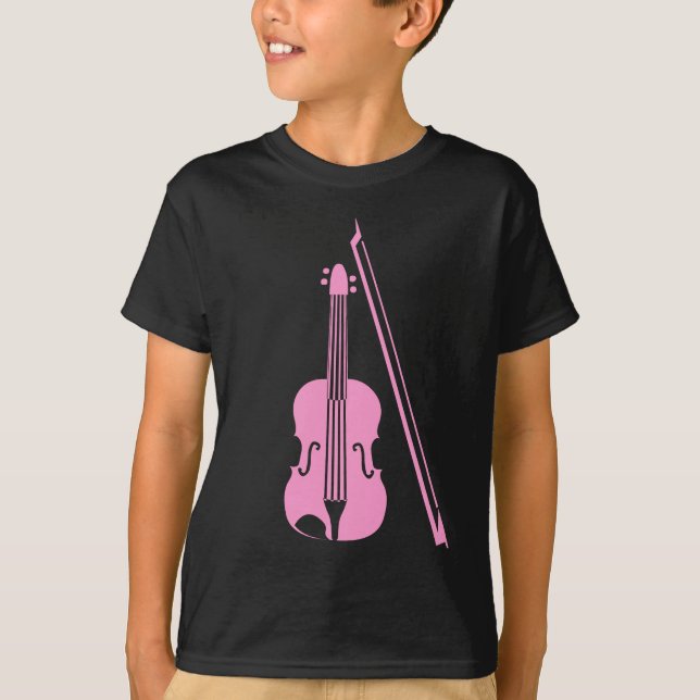 Camiseta Violino - Rosa (Frente)