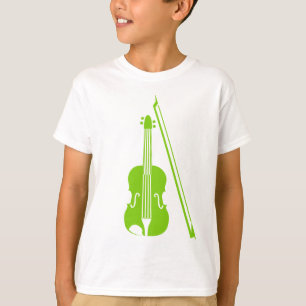 Camiseta Violino - Verde marciano