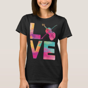 Camiseta Violino Violinista Watercolor Love