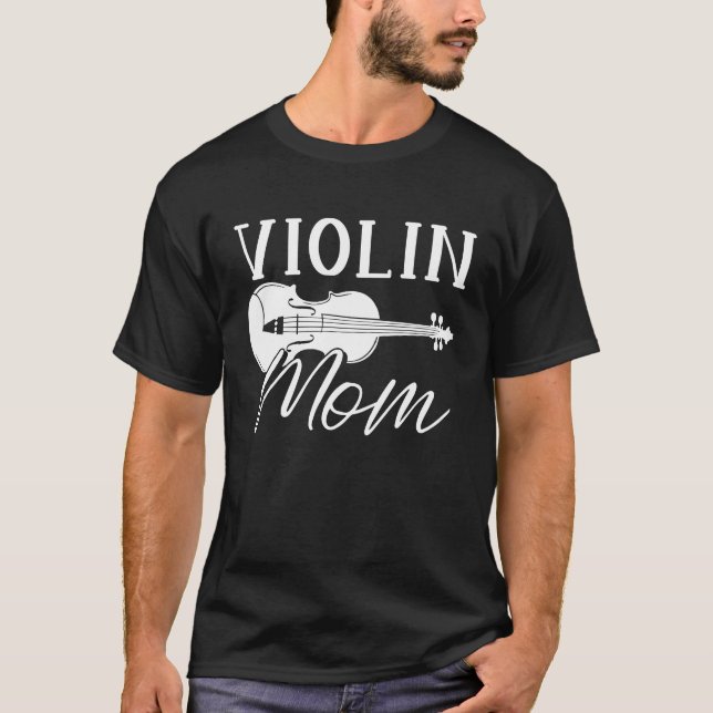 Camiseta Violino Violino da Mãe Violinista Fiddle Fiddler (Frente)