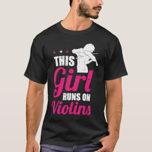 Camiseta Violino Violino de Garota Violenta Fiddle Fiddler